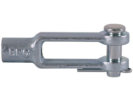 B27086A38ZY 1/2 Inch Clevis with Pin and Cotter Pin Kit-Zinc Plated