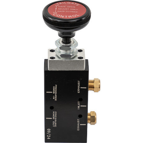 4-Way 3-Position Manual Air Valve With Five 1/4 Inch NPT Ports