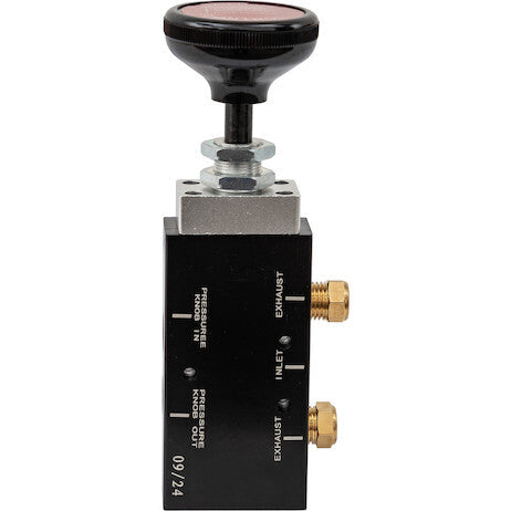4-Way 3-Position Manual Air Valve With Five 1/4 Inch NPT Ports