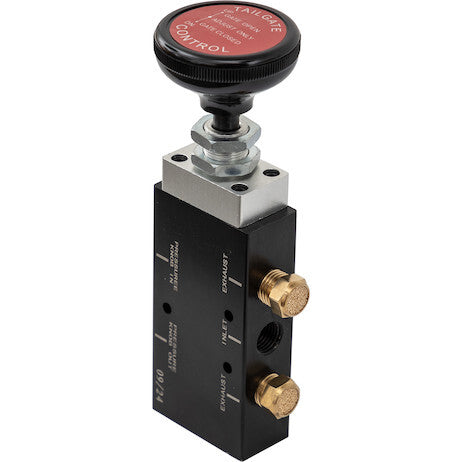 4-Way 3-Position Manual Air Valve With Five 1/4 Inch NPT Ports