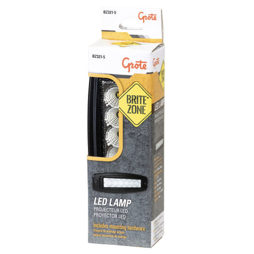 Grote BriteZone® LED Work Light 3600 Raw Lumens, Recessed 2.13A @ 12VDC
