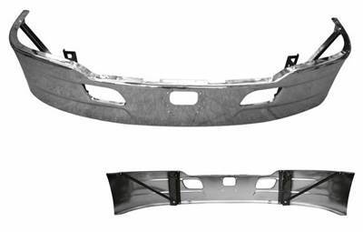 17" Bumper Fits Kenworth T680 Areo 2013-2021 Chrome W/no Fog Light Holes W/Step Hole