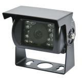 Camera Approvals: IP69K, FCC, CE, R10, RoHS Power Consumption (watts): 2.5 Lens Angle (degrees): 120 Lens Size: 1/10" Infrared LEDs: 18 Mechanical Vibration: 10G Features: Color, Microphone, Day / Night Light Sensor, 4 pin camera connection