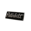 Peterbilt Rectangular Black Chrome Engraved Emblem