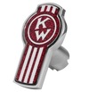 Kenworth Logo Shape Knob Metallic Red