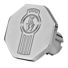 KW Logo Square White 108 Tractor & Trailer Air Valve Knobs