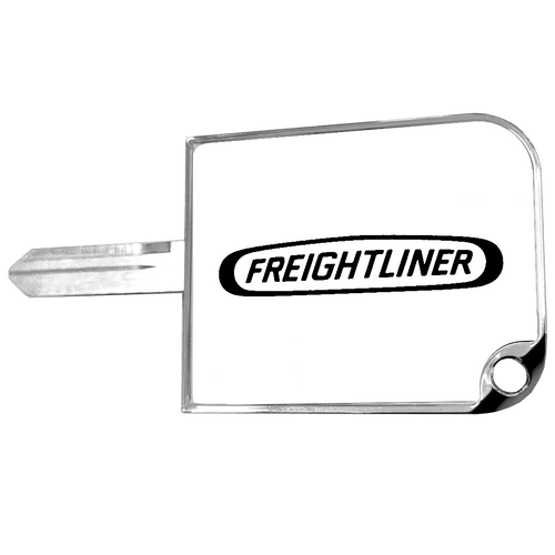Rectangular Big Key Cover Fits Freightliner Logo White