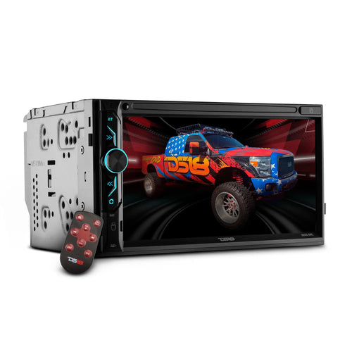 DS18 6.9" Touchscreen Double-DIN Headunit with DVD, Bluetooth, USB and Mirror Link
