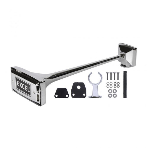 Rectangular Bell Air Horns 26in Overall Length/ 7/16in-24 Straight Female Port