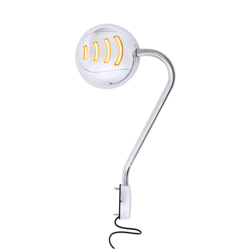 Hood Mirror Cover Chrome Led Lights Driver Side Fits Kenworth T680, Peterbilt 579,587