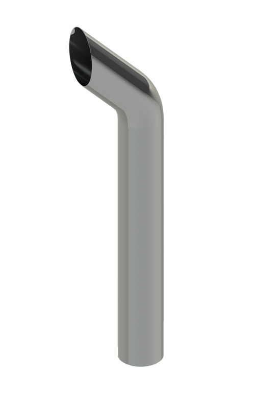 Lincoln Chrome BullHorn Cut 8” O.D X 60” L Top Stack