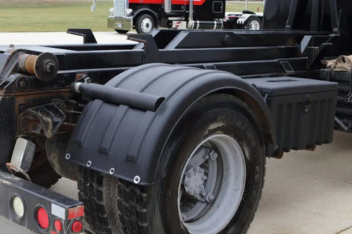 (Each ) Black Poly Fender Single Tractor or Trailer With Dual 22.5″ or 24.5″ Wheels.