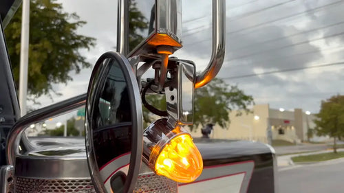 Amber/Amber Heavy Duty Watermelon Mirror Bracket 90* Angle