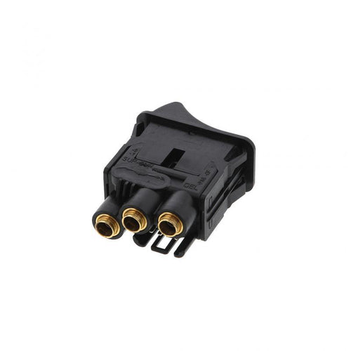 5th Wheel Valve | (3) 1/4in Push to Connect Fittings | Length 2.65in | Mack Air Control Switches Application