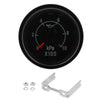 Oil Pressure Gauge Metric Mechanical Chrome Bezel w/ International Symbols