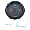 Voltmeter Gauge Electrical 12 Volt 2-1/8in Dashboard Cutout Required