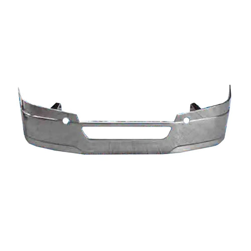 14" Chrome Clad Bumper fits Freightliner Cascadia CA-126 2018 and Newer, without Fog Light Holes
