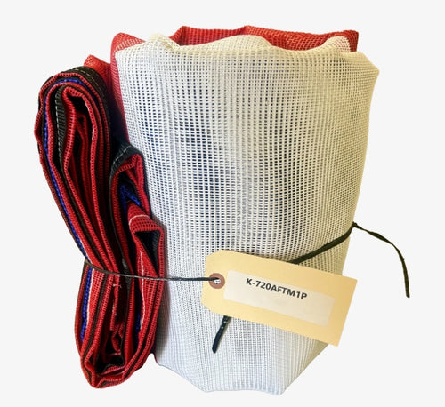 7' X 18' Dump Tarp American flag, Mesh Material W/ Spline