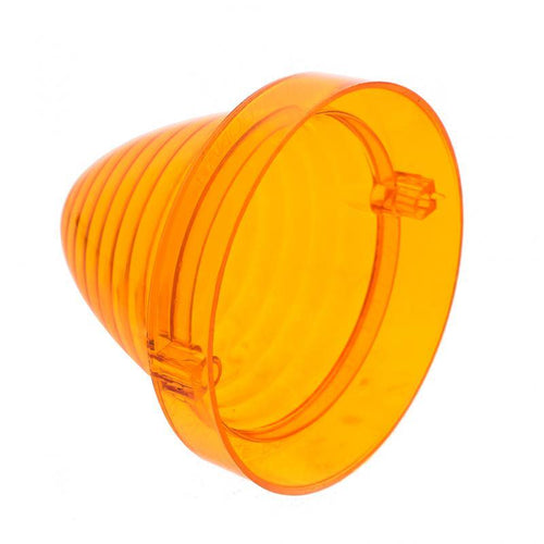 Lamp Lens Bullet Marker Lamp Replacement Lens Amber 3.03in Height x 3.50in O.D. Polycarbonate Fits Mack