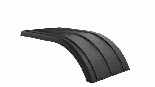 Black Half Fender Plastic Designed to fit 22.5” or 24.5” dual tires ( Each )