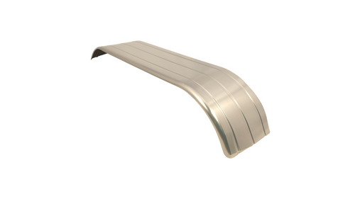 108″ Ribbed Al Tandem Full Fender Aluminum Smooth Rolled Edge Fits 43″Tires (PAIR)