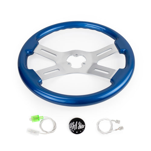 16" Wood Steering Wheel - 4 Spoke Classic