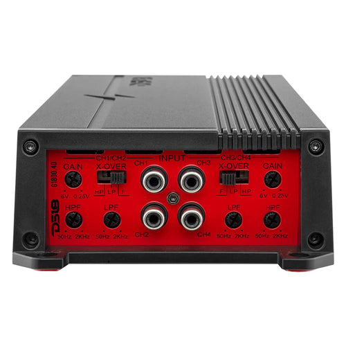 DS18 GEN-X Full-Range Class D 4-Channel Amplifier | 4 x 150W RMS @ 4-Ohm