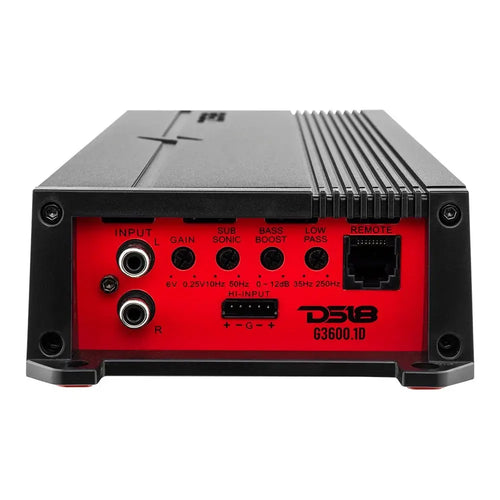 DS18 GEN-X Class D 1-Channel Amplifier | 1200W RMS @ 1-Ohm