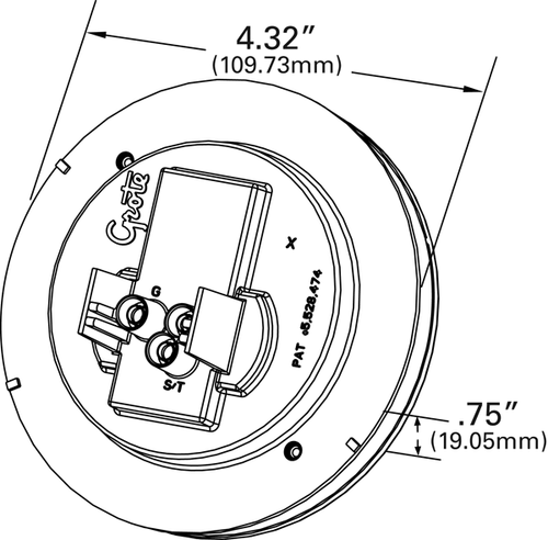Grote Red Hi Count® 4" LED Stop Tail Turn Light