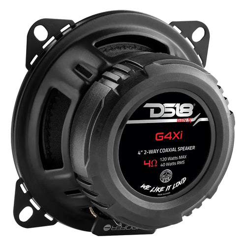 DS18 4" 2-Way Coaxial Speakers 40 Watts Rms 4-Ohm