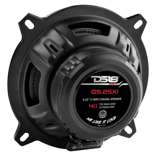 DS18 GEN-X 5.25" 2-Way Coaxial Speakers 45 Watts Rms 4-Ohm ( Pair )