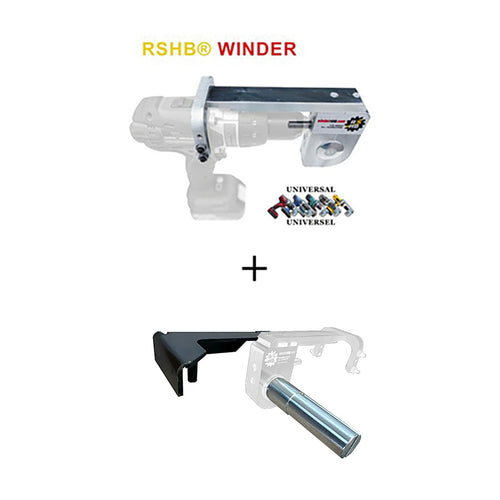 Combo - Strap winder for cordless drill │RSHB® strap winder + ROLL N’ STORE (drill not included)