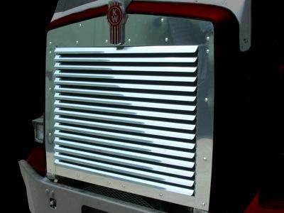 Grille Fits Kenworth T800 W/ 15 Louvers 18 Ga. Stainless Steel 