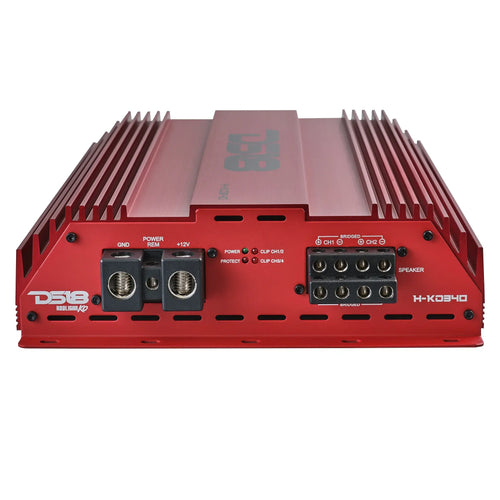 DS18 HOOLIGAN KO Full Range Class D 4-Channel Amplifier 4 x 300 Watts Rms @ 4-Ohm Made In Korea