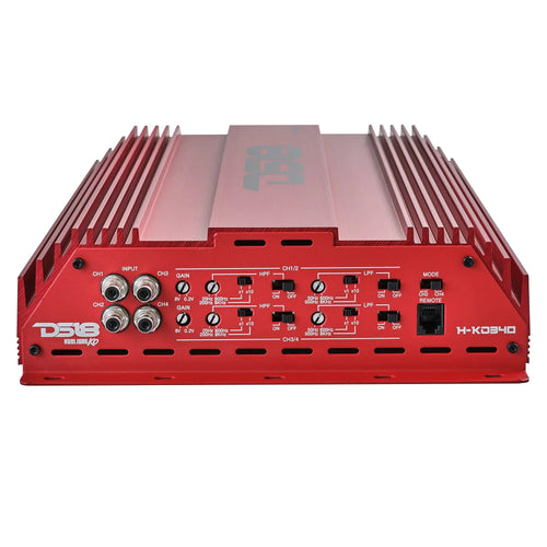DS18 HOOLIGAN KO Full Range Class D 4-Channel Amplifier 4 x 300 Watts Rms @ 4-Ohm Made In Korea