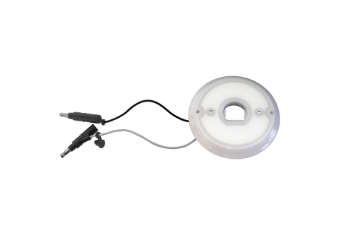 Halo Glow Light with Red LED for Watermelon Lights, complete with 2 wire .180FM plugs.