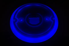 Halo Glow Light with Blue LED for Watermelon Lights, complete with 2 wire .180FM plugs.