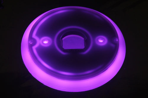 Halo Glow Light with Purple LED for Watermelon Lights, complete with 2 wire .180FM plugs