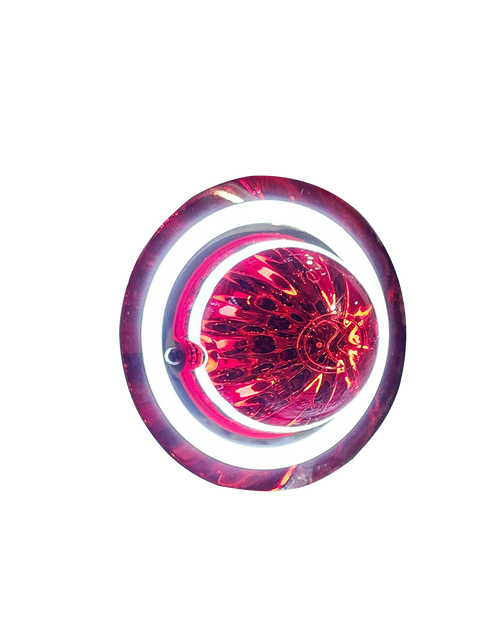 Halo Glow Light with White LED for Watermelon Lights, complete with 2 wire .180FM plugs.