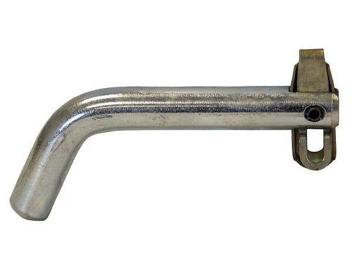 5/8 x 4.0 Inch Clear Zinc Hitch Pin Assembly With Spring Clip