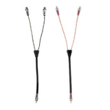 DS18 Level 3 RCA 100% Copper OFC Y Connector 2 FEMALE to 1 MALE - BLACK / RED Kit