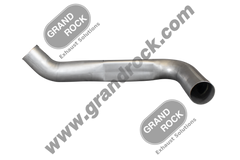 Premium 5" 2-Bend Elbow With Flat Area fits International Aluminized