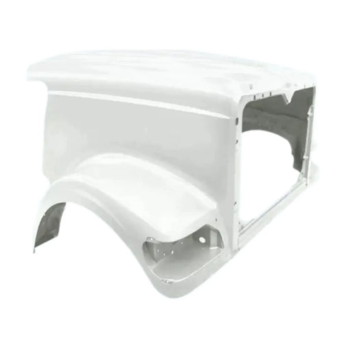 New Hood Fits International 9900i Short, 5900i 1999 & Up W/ Air Breather Cuts & Crossbar Curved Windshield