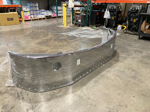 20-16" Bumper Chrome Fits Peterbilt 579 Tow Holes, Fog Light 3/4" With 35 Lights Hole