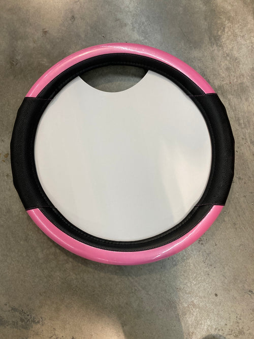 18” Steering Wheel Cover Bright Pink