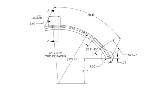 Stainless Steel Fenderettes Fits Peterbilt 579 Short Hood 4-Piece Kit (For Split Fenders)
