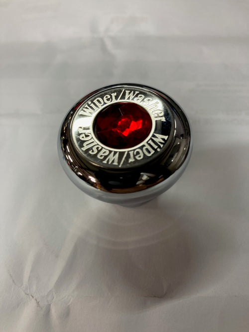 Red Chrome Dashboard Control Knob with Wiper/Washer Script