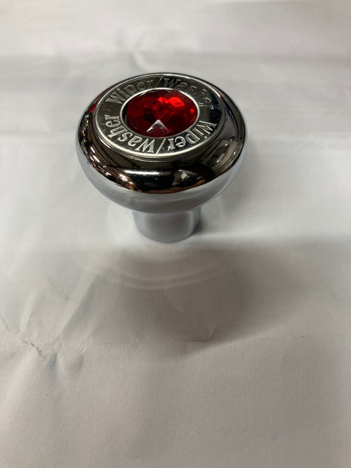 Red Chrome Dashboard Control Knob with Wiper/Washer Script
