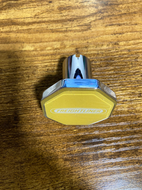 Logo Square Knob Yellow Fits Freightliner