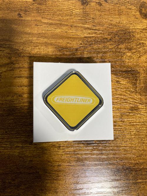 Logo Square Knob Yellow Fits Freightliner